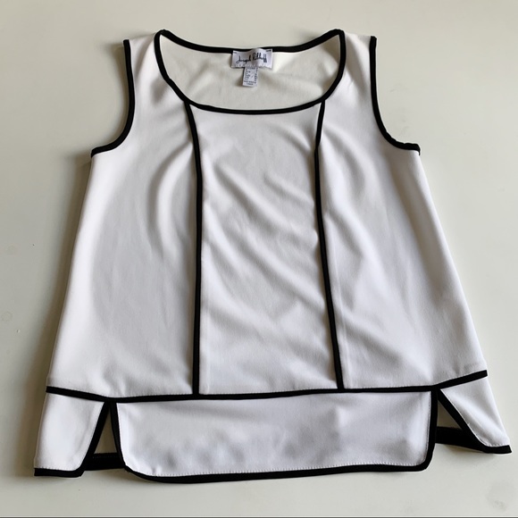 Joseph Ribkoff Tops - Joseph Ribkoff Tank Top Blouse Black Trim Size 4